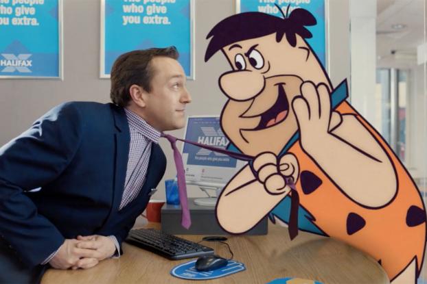 Fred Flintstone at Halifax Bank
